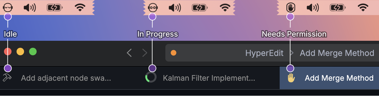 Session Status Indicators